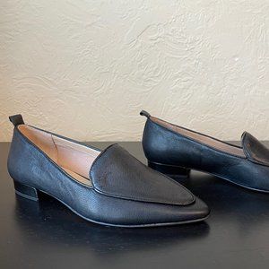 Franco Sarto Black Leather Flats - Size 8